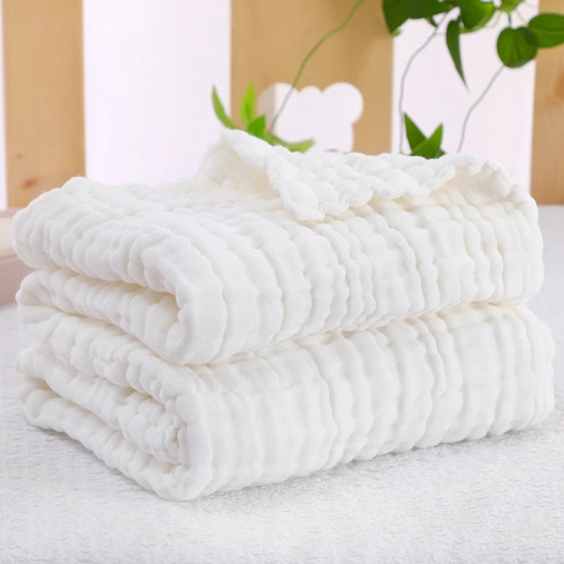 Organic Cotton Blanket Newborn Baby Stuff Muslin Swaddle Wrap Bedding Receiving Blankets Soft 6 Layer Gauze Sleeping Bath Towel