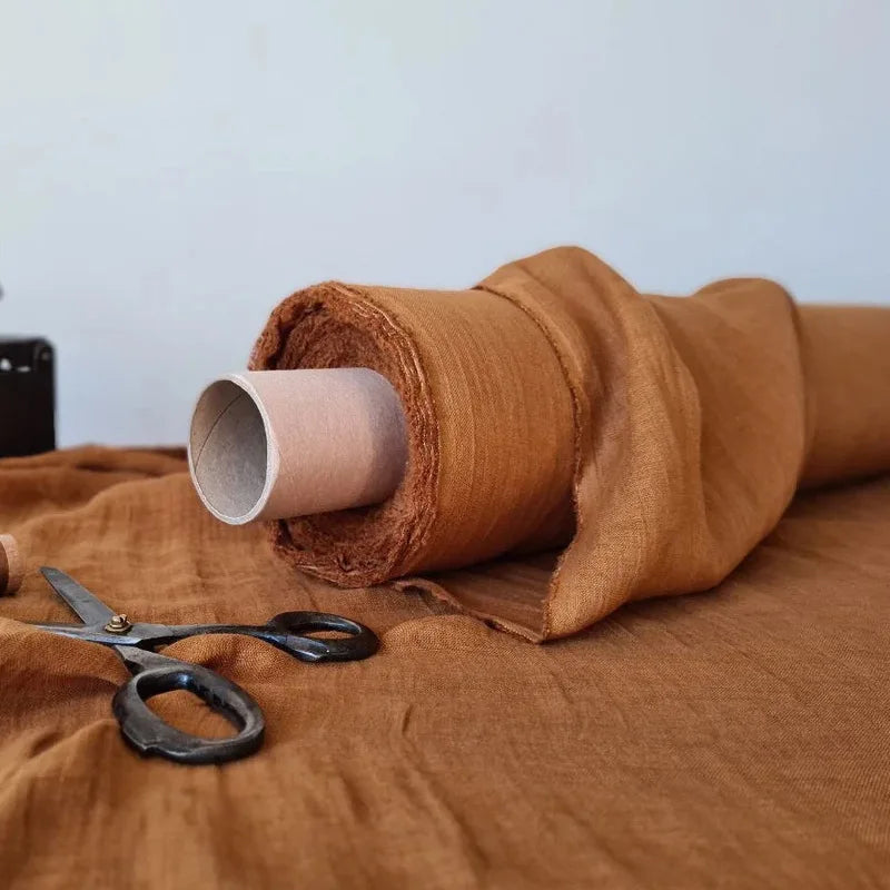 Pure Linen Bed Sheets Pillowcase Stone Washed France Linen Solid Color Breathable Home Textiles Bedding