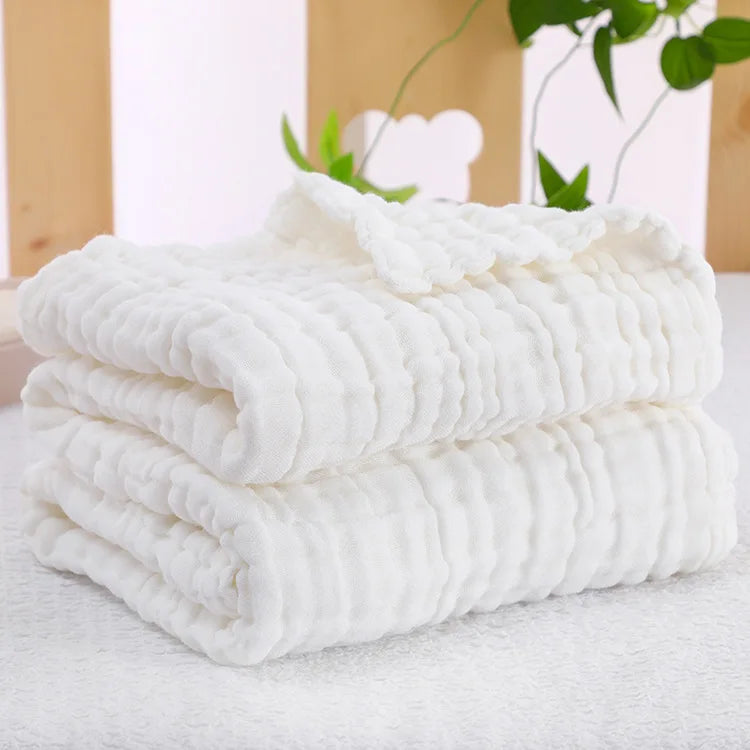 Organic Cotton Blanket Newborn Baby Stuff Muslin Swaddle Wrap Bedding Receiving Blankets Soft 6 Layer Gauze Sleeping Bath Towel