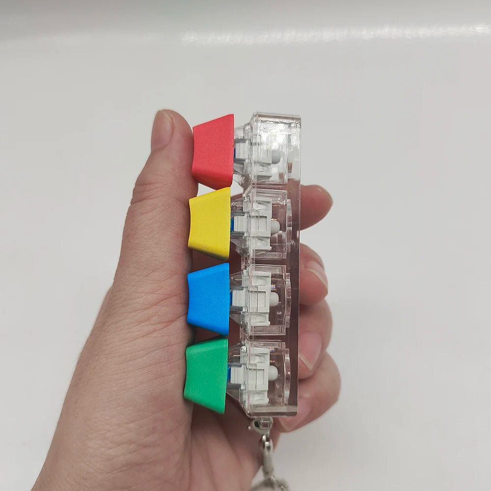 Mechanical Fidget Keyboard Keychain