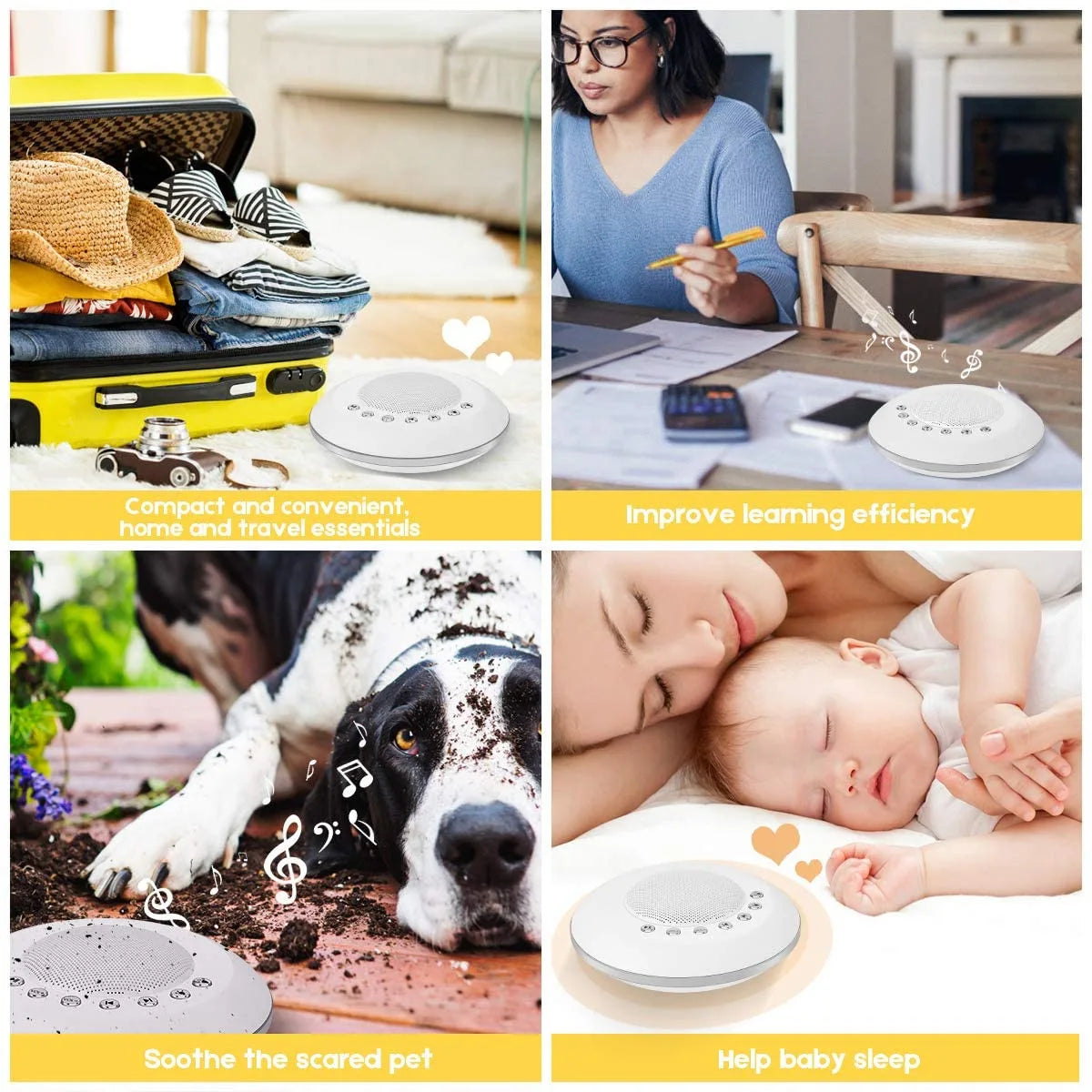 White Noise Sound Machine with Built-in 28 Soothing Sounds