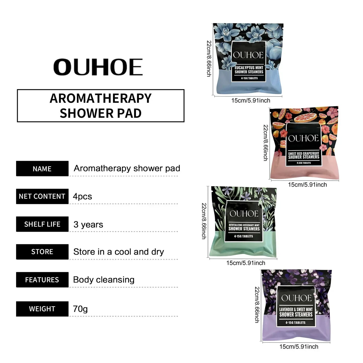 Shower Steamers Aromatherapy Tablets Vapor Scent Spa Bathbombs For Fatigue Stress Relief Sleep Relax Refreshing Shower Steamers