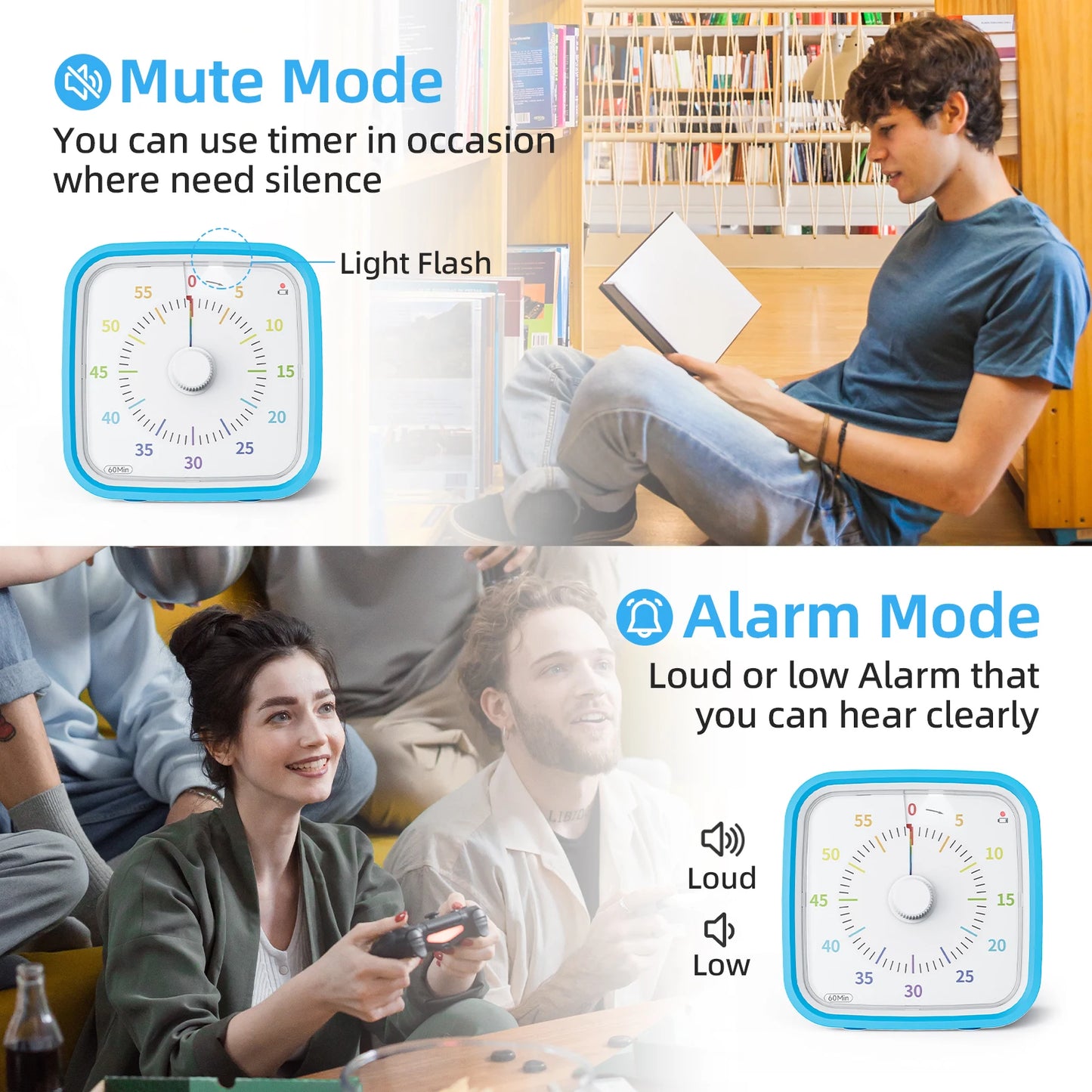 Visual Timer with Protective Case