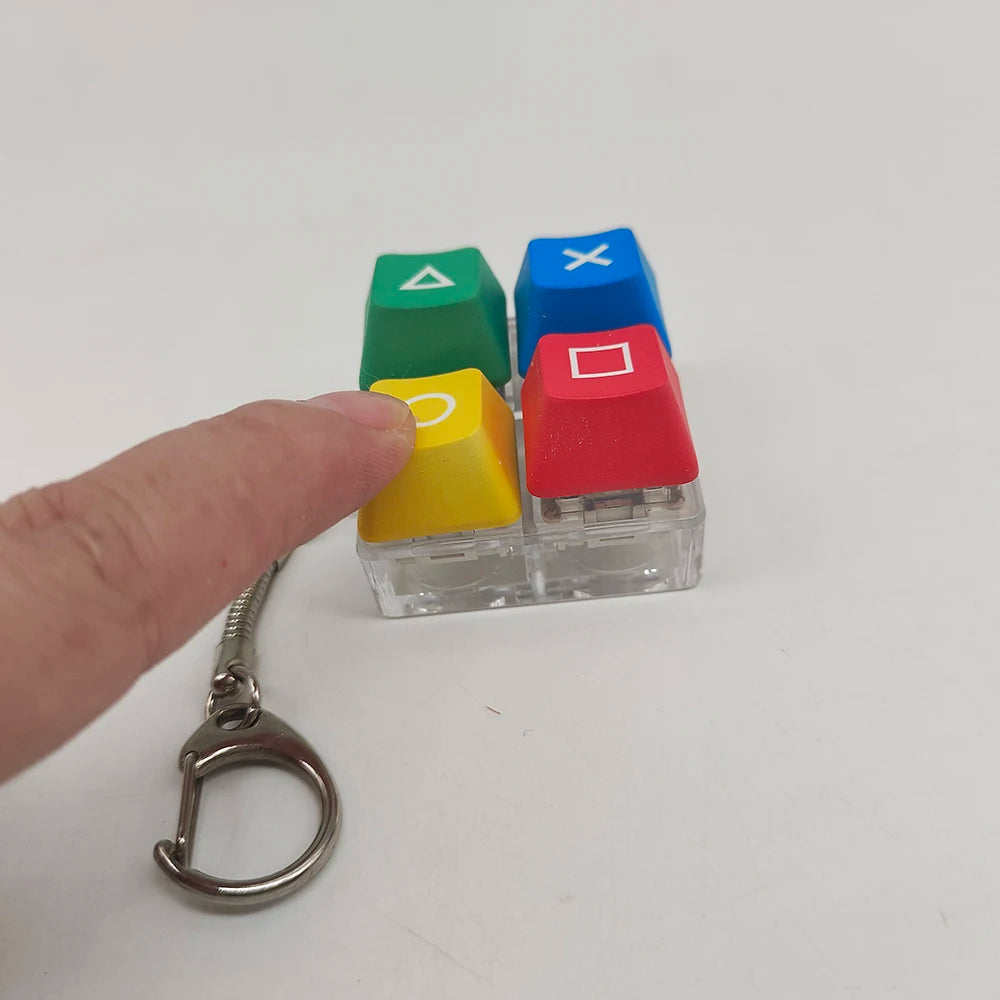 Mechanical Fidget Keyboard Keychain