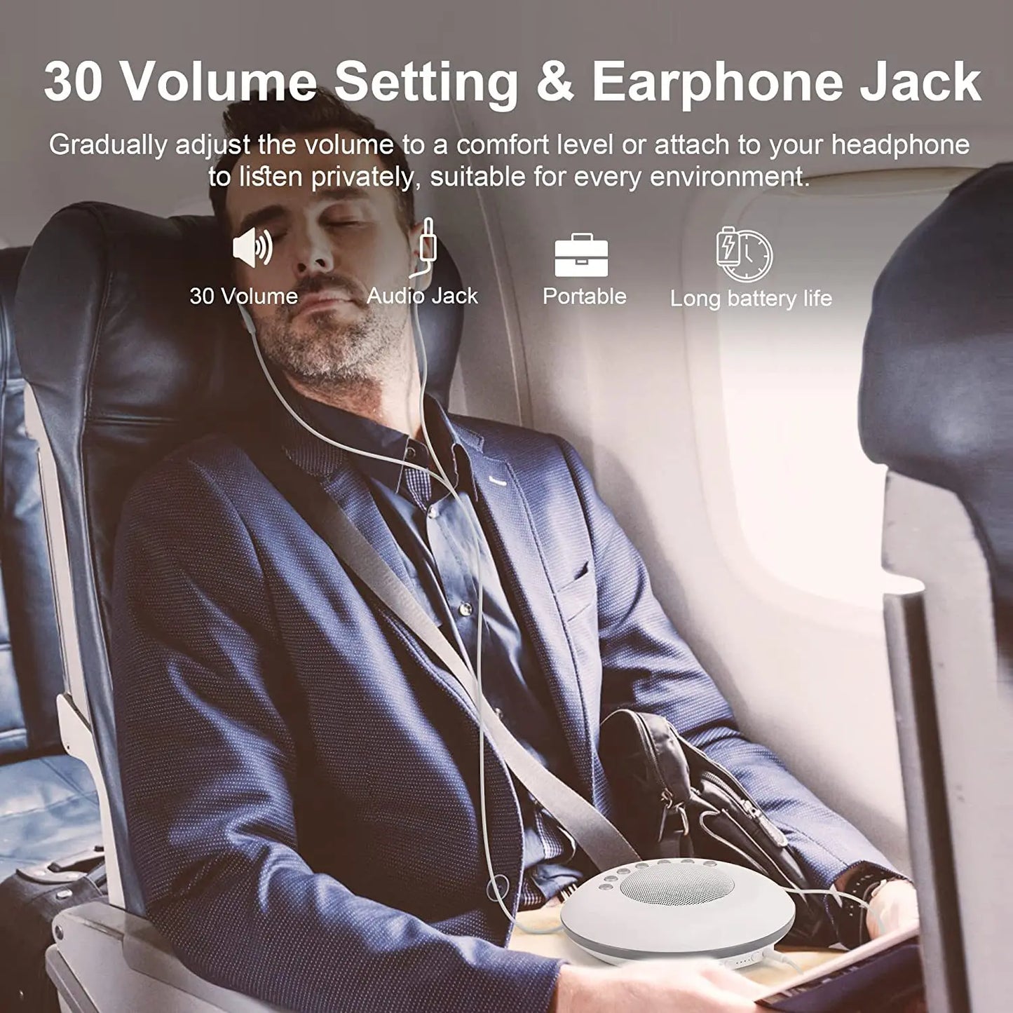 White Noise Sound Machine with Built-in 28 Soothing Sounds