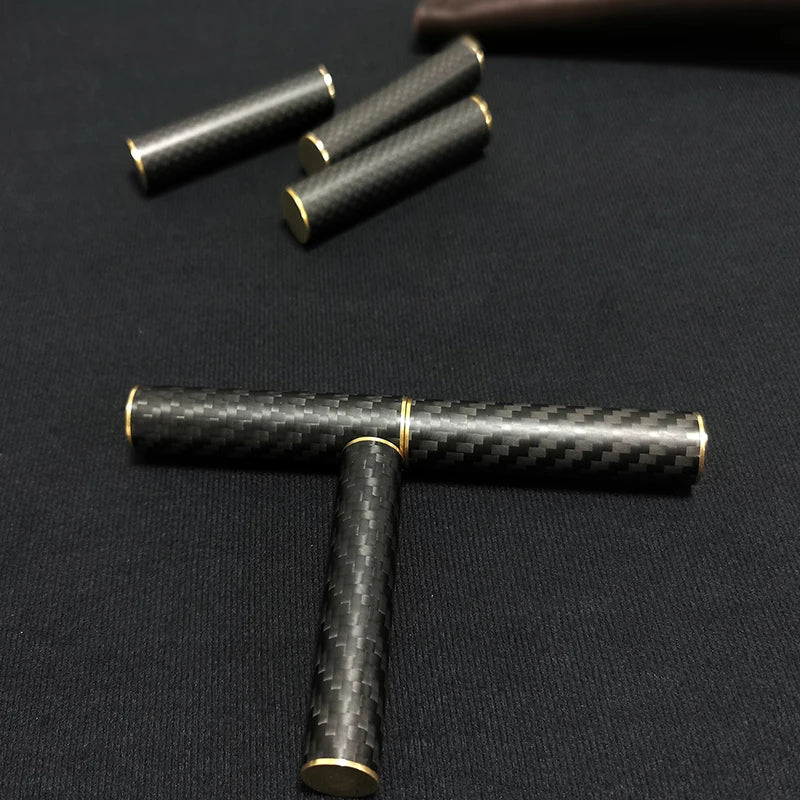 Carbon Fiber Three-section Stick EDC Fidget Spinner