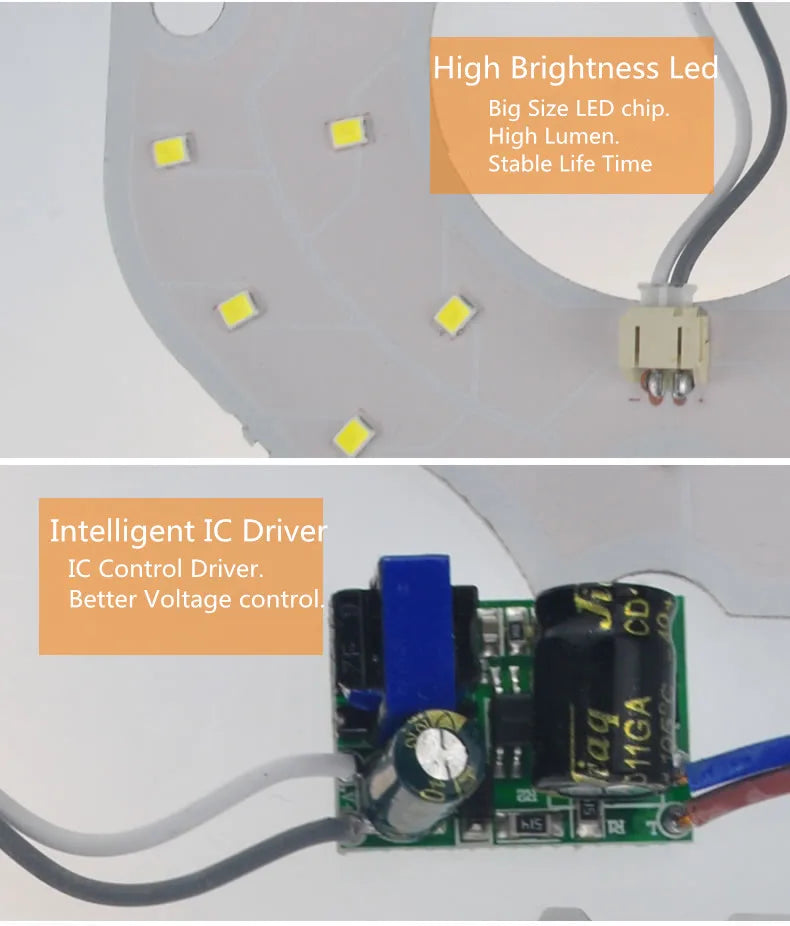 Dimable Module LED Ceiling Lamp dim-able 24W 36W 48W 64W 80W Double Bulb Light Octopus Double Energy Saving Ceiling Decoration