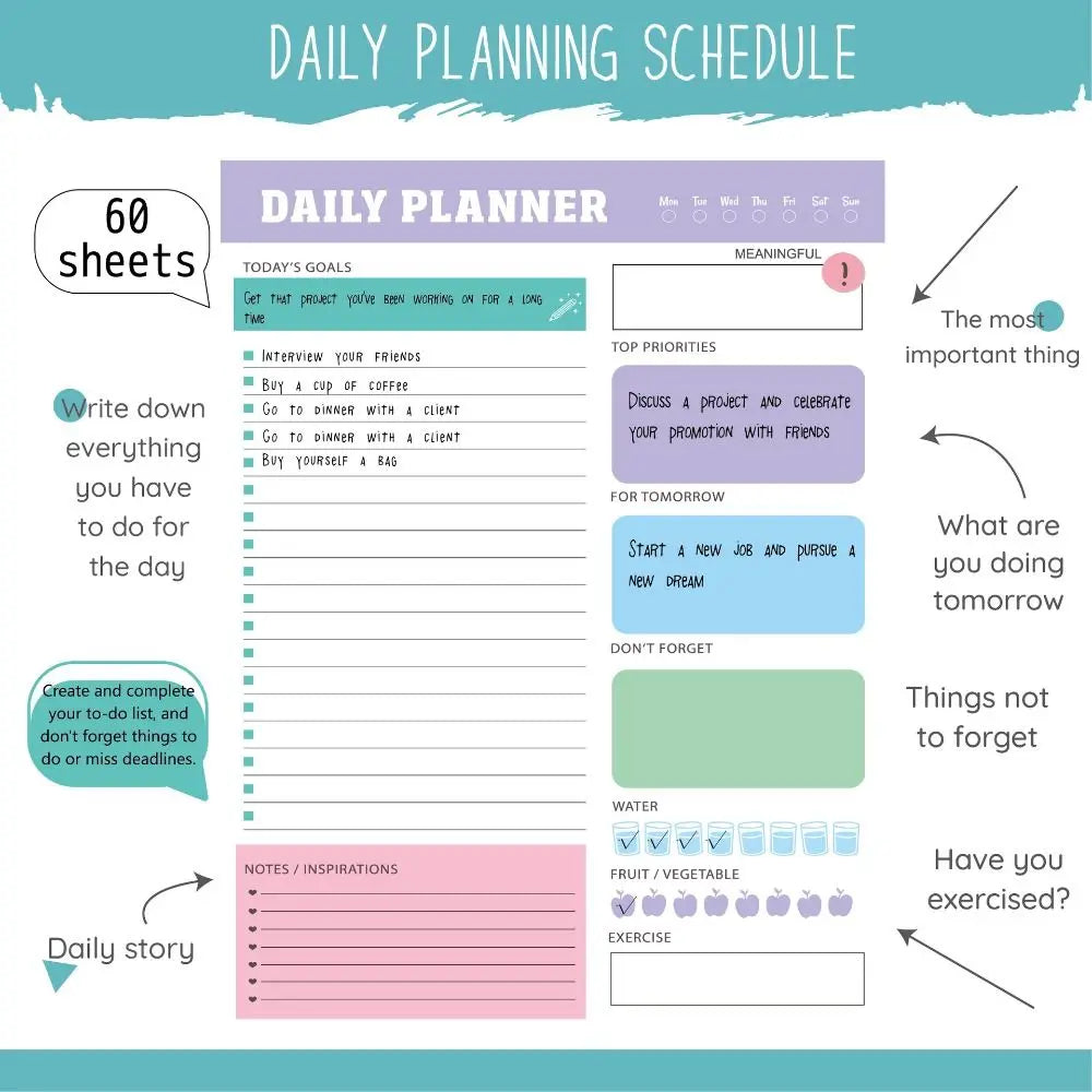 Daily "To Do" List - Easy Tea