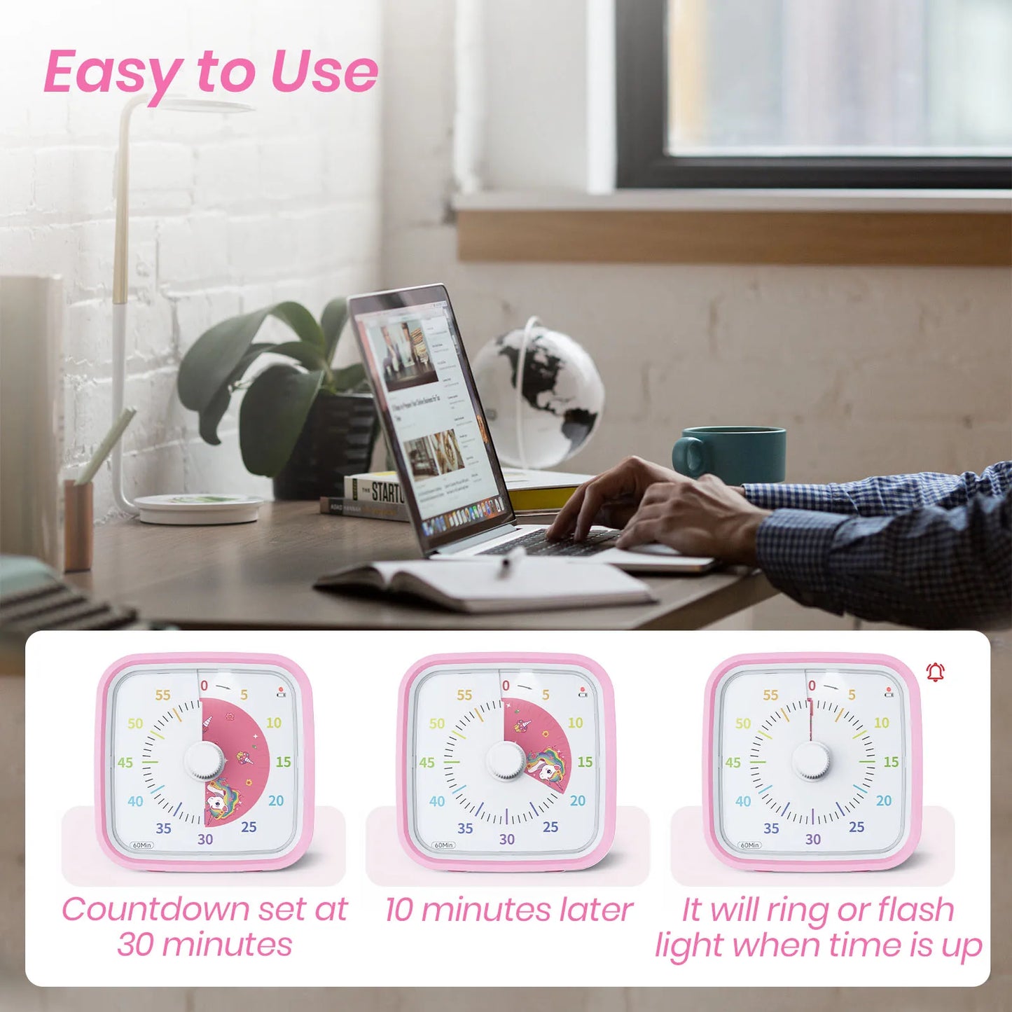 Visual Timer with Protective Case