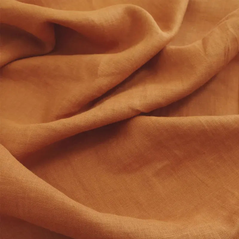 Pure Linen Bed Sheets Pillowcase Stone Washed France Linen Solid Color Breathable Home Textiles Bedding