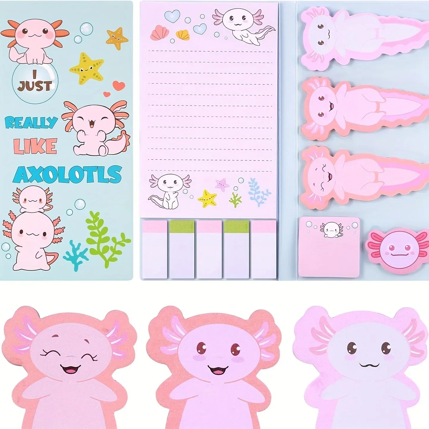 Sticky Notes - Kawai Characters- Multi Size -Multi Pack