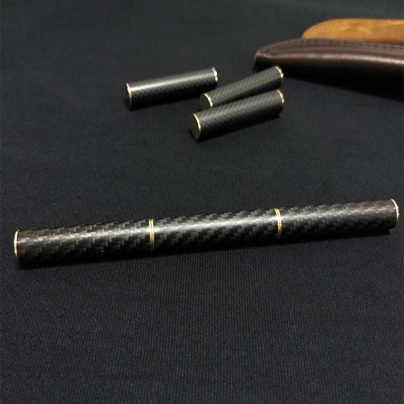 Carbon Fiber Three-section Stick EDC Fidget Spinner