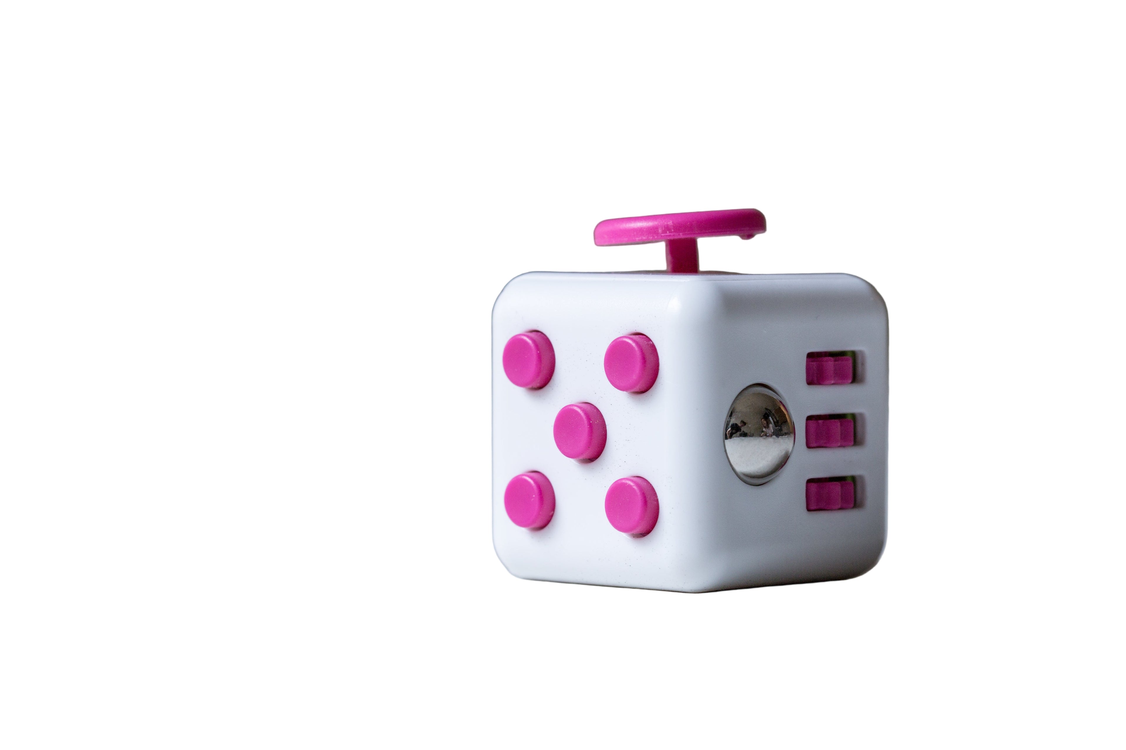 Fidget Cube with Click, Twist, Push, Spin and Texture
