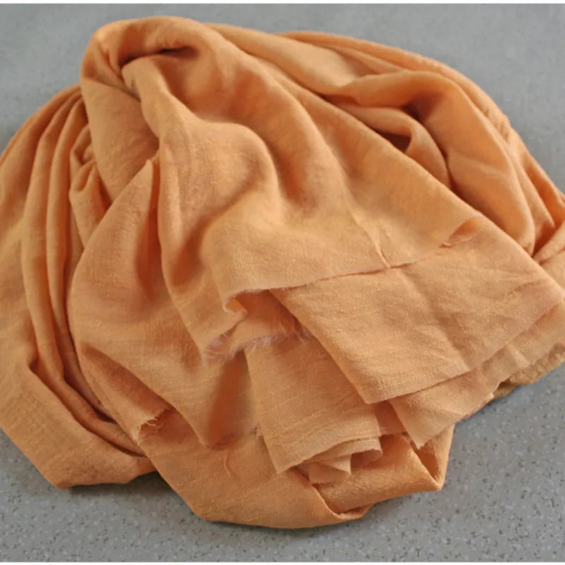 Soft Silk Bamboo Cotton Linen Fabric, Solid Color for Robe, Yoga Clothes, Gallus Lining, Thin, T878