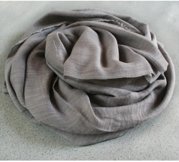 Soft Silk Bamboo Cotton Linen Fabric, Solid Color for Robe, Yoga Clothes, Gallus Lining, Thin, T878