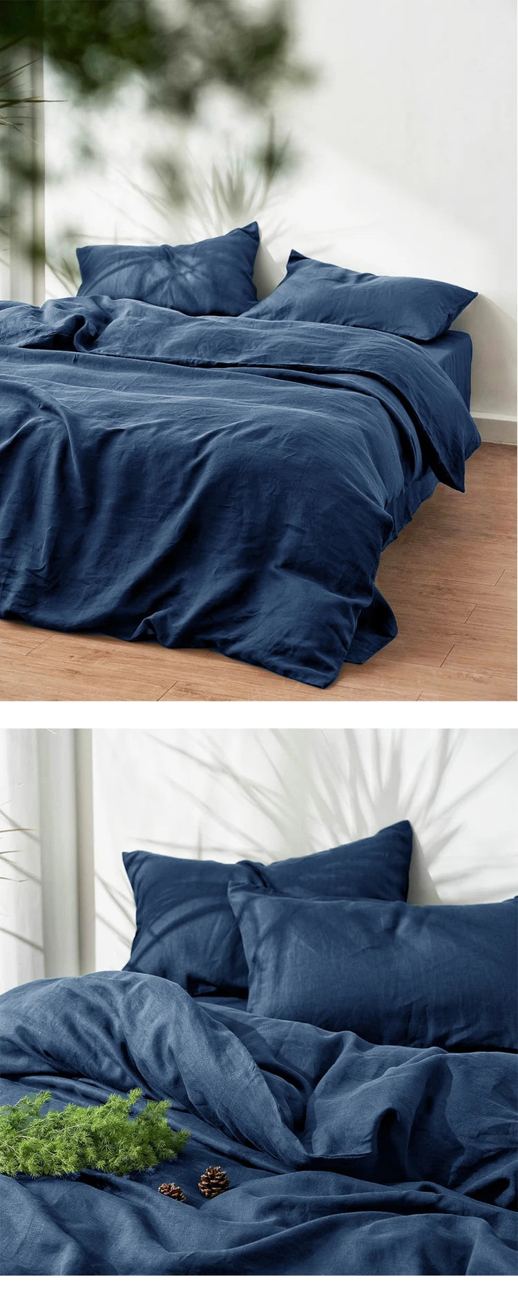 Pure Organic Flax Linen Bedding Set