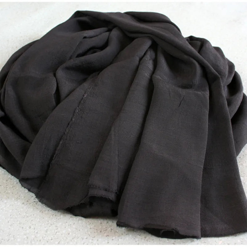 Soft Silk Bamboo Cotton Linen Fabric, Solid Color for Robe, Yoga Clothes, Gallus Lining, Thin, T878