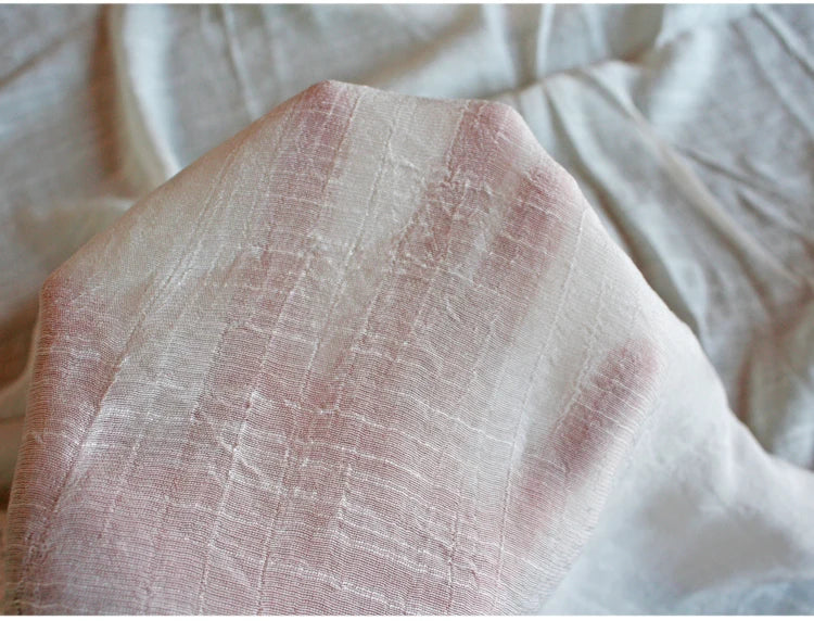 Soft Silk Bamboo Cotton Linen Fabric, Solid Color for Robe, Yoga Clothes, Gallus Lining, Thin, T878