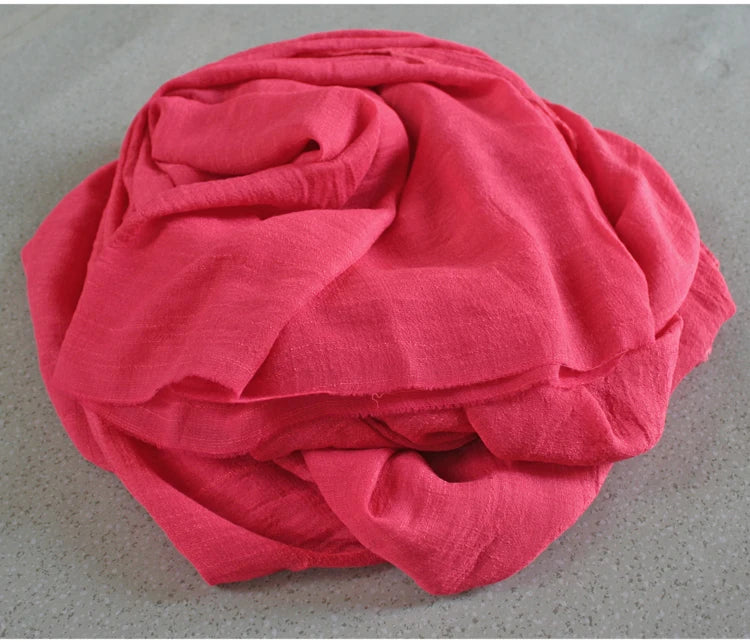 Soft Silk Bamboo Cotton Linen Fabric, Solid Color for Robe, Yoga Clothes, Gallus Lining, Thin, T878