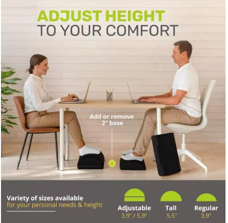 Soft Memory Foam Footrest - Adjustable Size