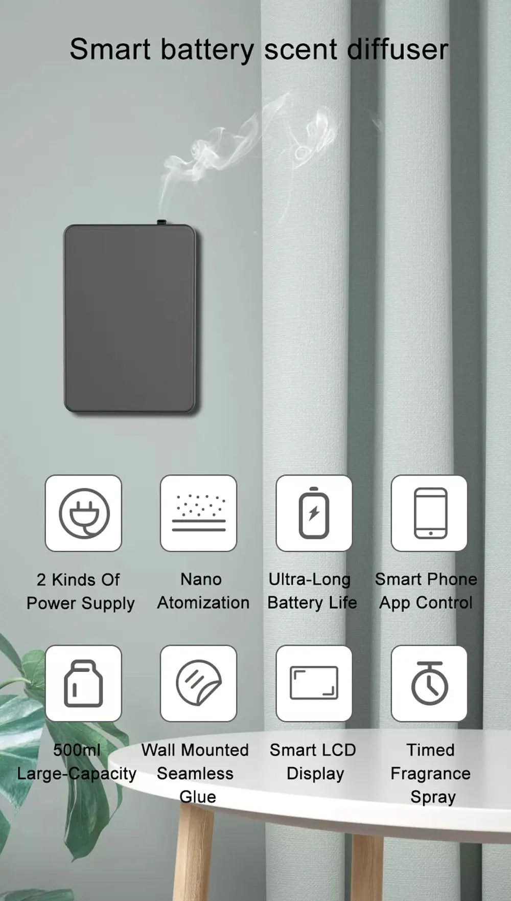 Smart Essential Oil- Fragrance Diffuser