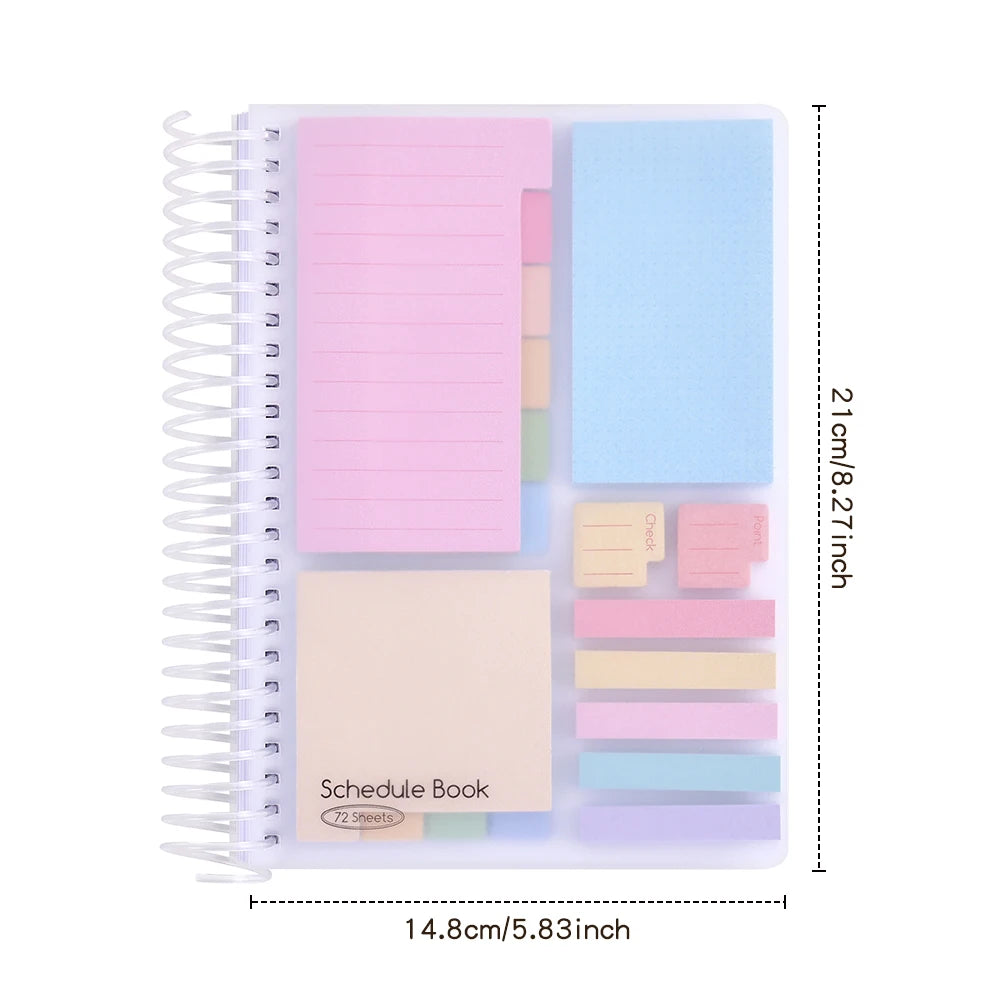 72 Sheets Weekly Planner with Sticky Notes