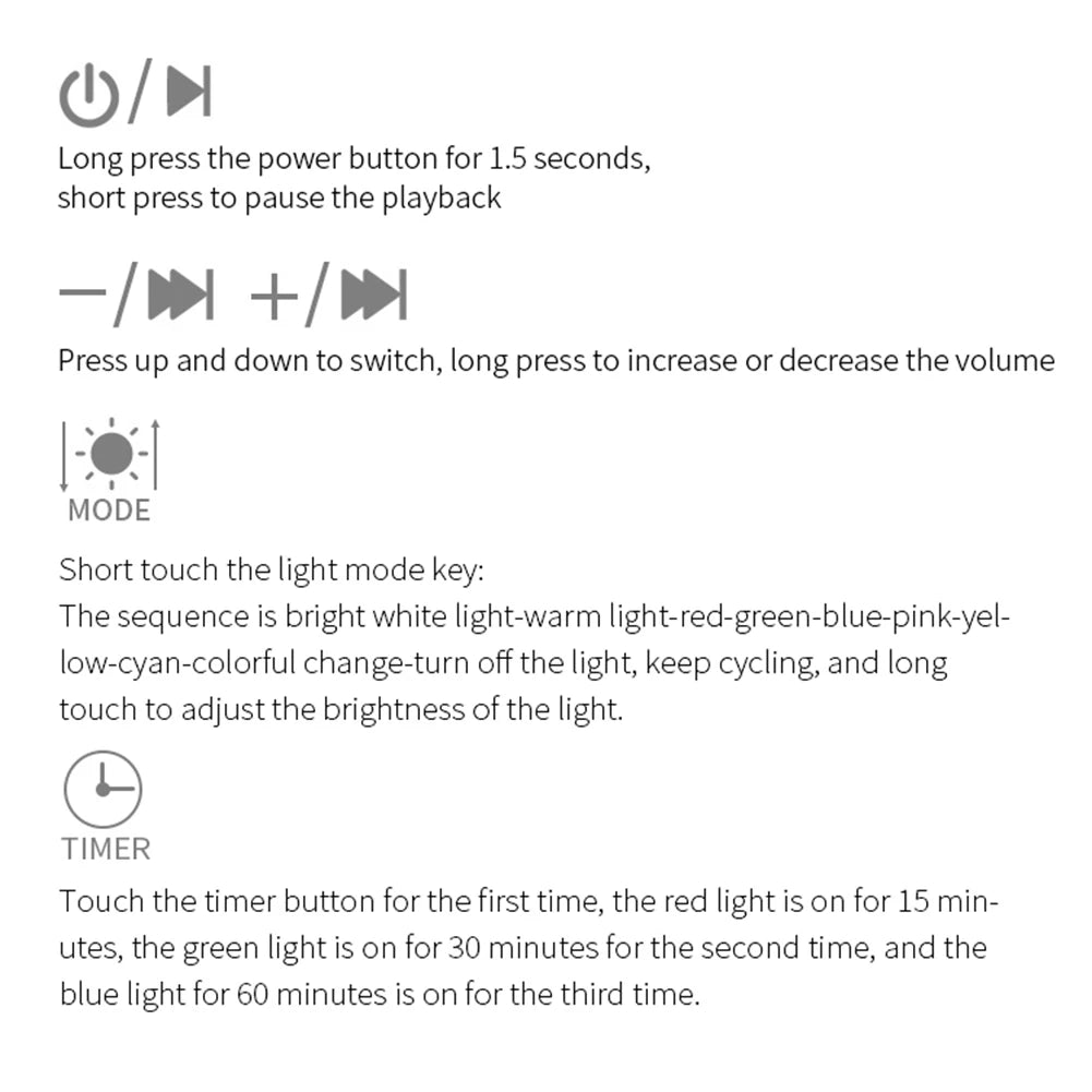 USB Rechargeable -White Noise Machine - With Night Light