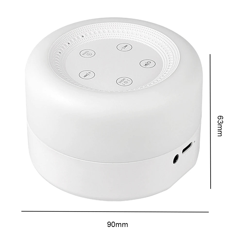 USB Rechargeable -White Noise Machine - With Night Light