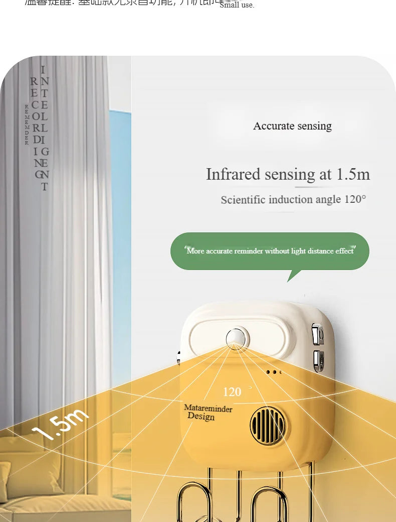 NEW Exit reminder smart voice reminder artifact automatic intelligent induction to go out for people Forget your keys sensor