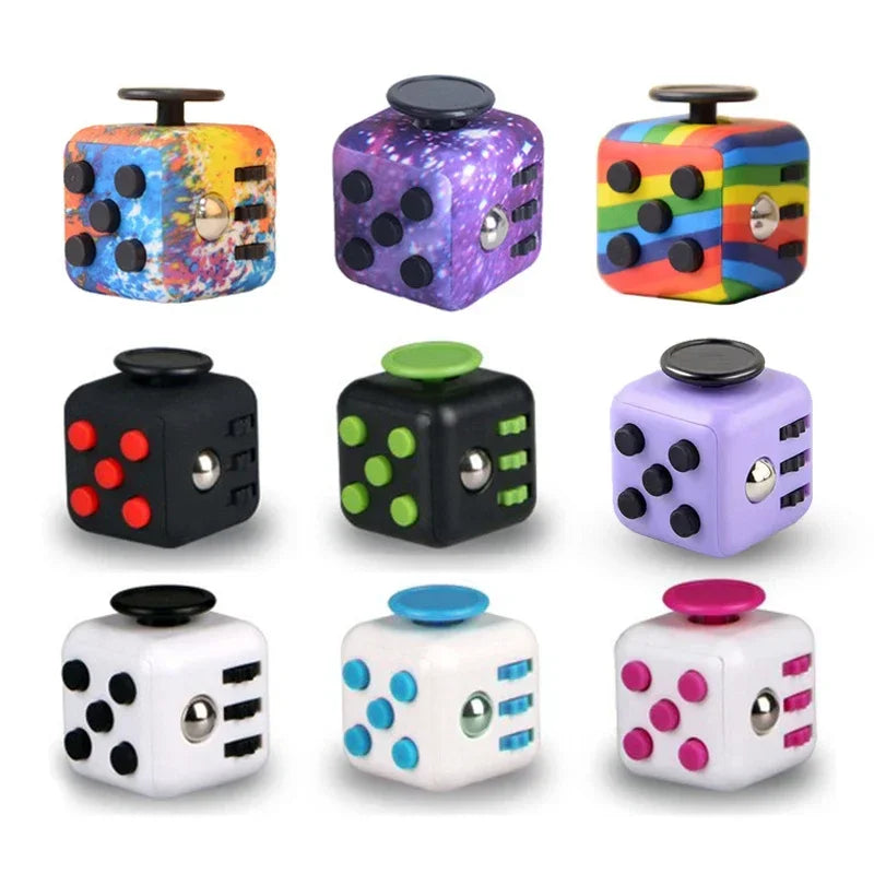 Fidget Cube with Click, Twist, Push, Spin and Texture