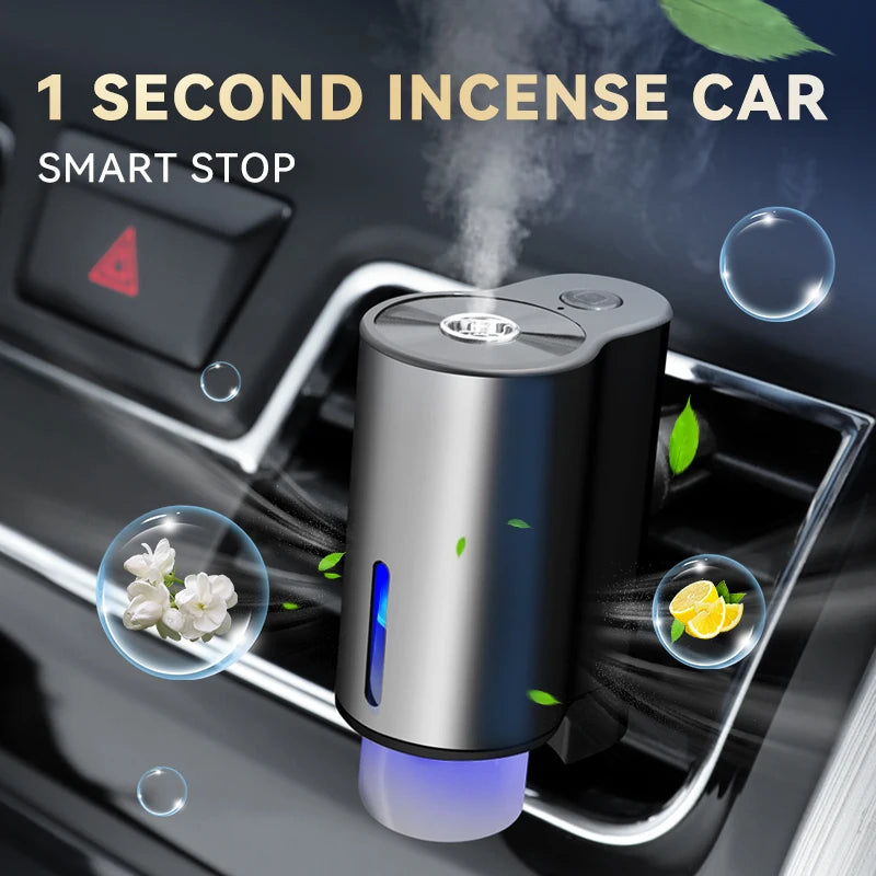 Humidifier Essential Oil Diffuser Smart Car Air Aromatherapy Diffuser, Fragrance Car Air fresheners with Three Adjustable
