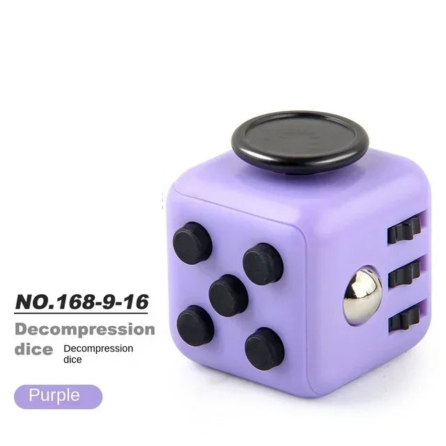 Fidget Cube with Click, Twist, Push, Spin and Texture