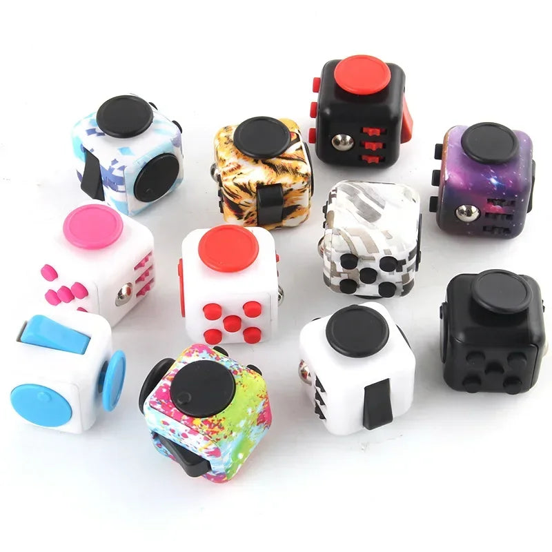 Fidget Cube with Click, Twist, Push, Spin and Texture