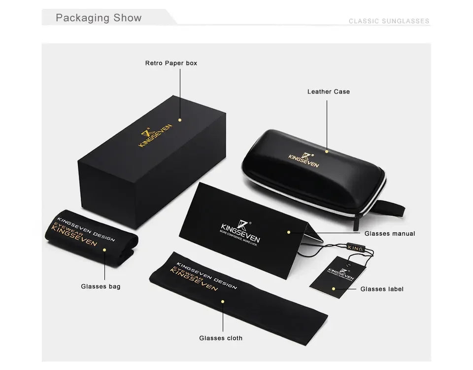 KINGSEVEN Polarized Aluminum Sunglasses