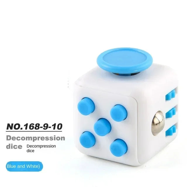 Fidget Cube with Click, Twist, Push, Spin and Texture