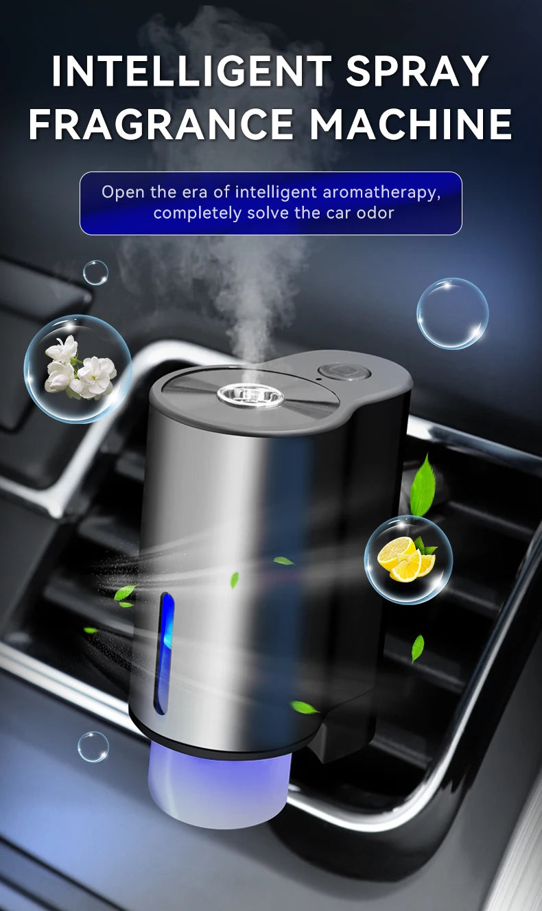 Humidifier Essential Oil Diffuser Smart Car Air Aromatherapy Diffuser, Fragrance Car Air fresheners with Three Adjustable