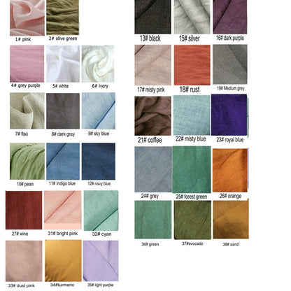 100% French Linen Natural Duvet Cover Bedding