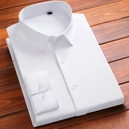 Bamboo Fiber Long Sleeve Stretch Shirts
