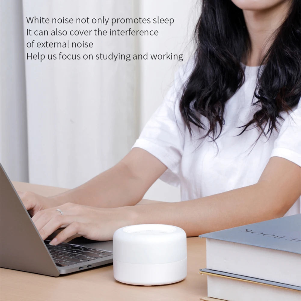 USB Rechargeable -White Noise Machine - With Night Light