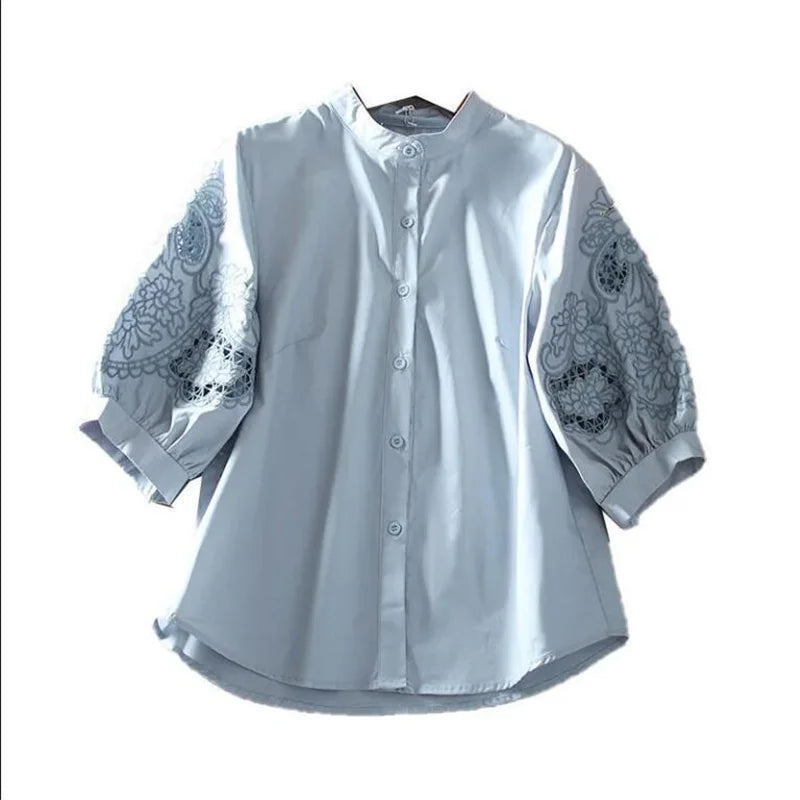 Pure Cotton Embroiderd Blouse