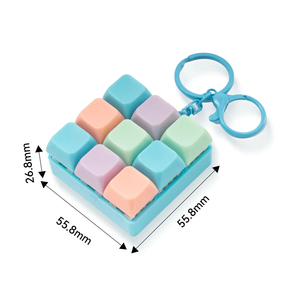 9 Keyboard Keys - Fidget Keychain