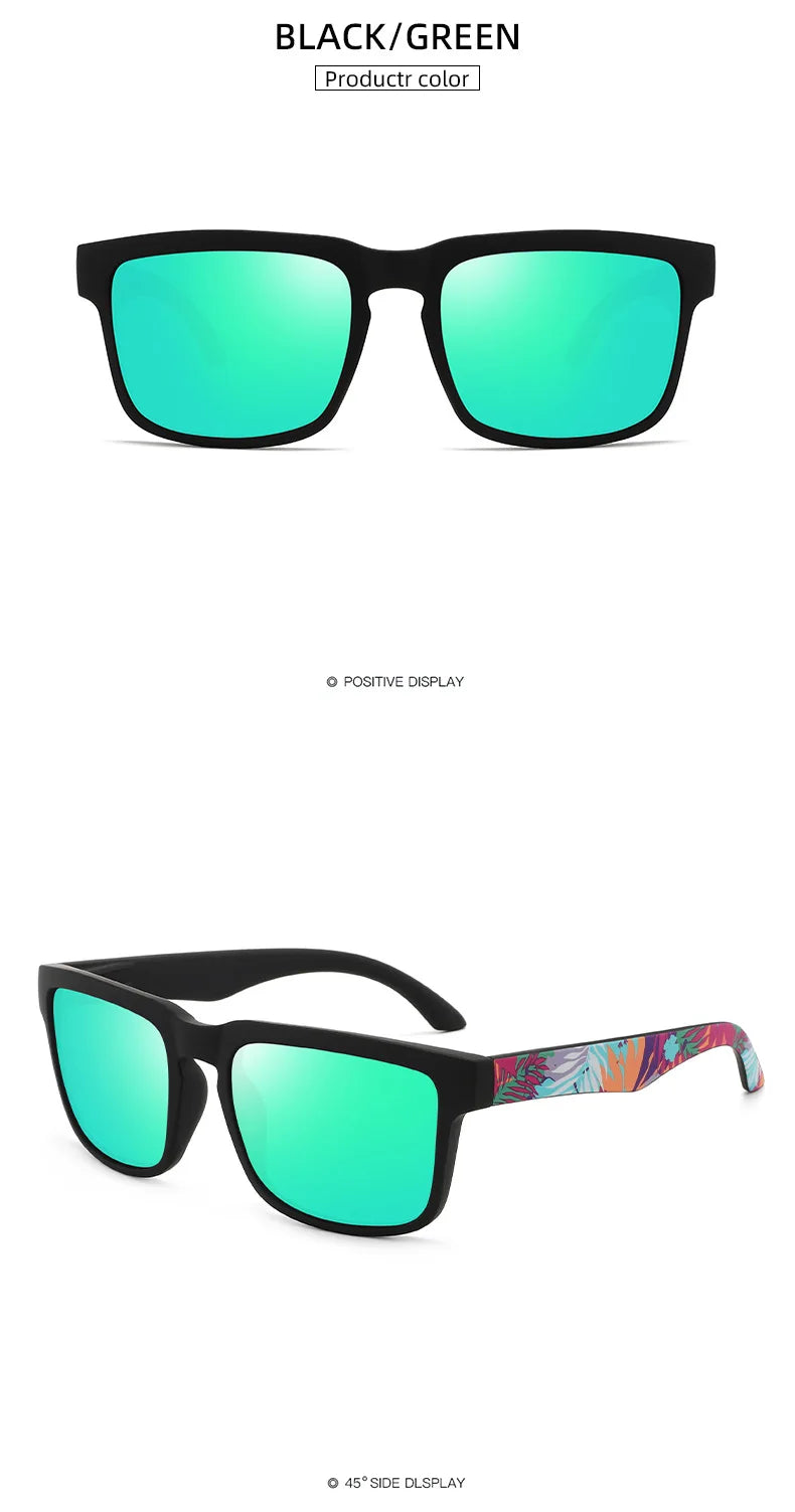 Polarized Fishing Sunglasses Men Driving Running Golf Cycling Sunglasses UV400 Protection Square Night Vision Glasses Wholesale