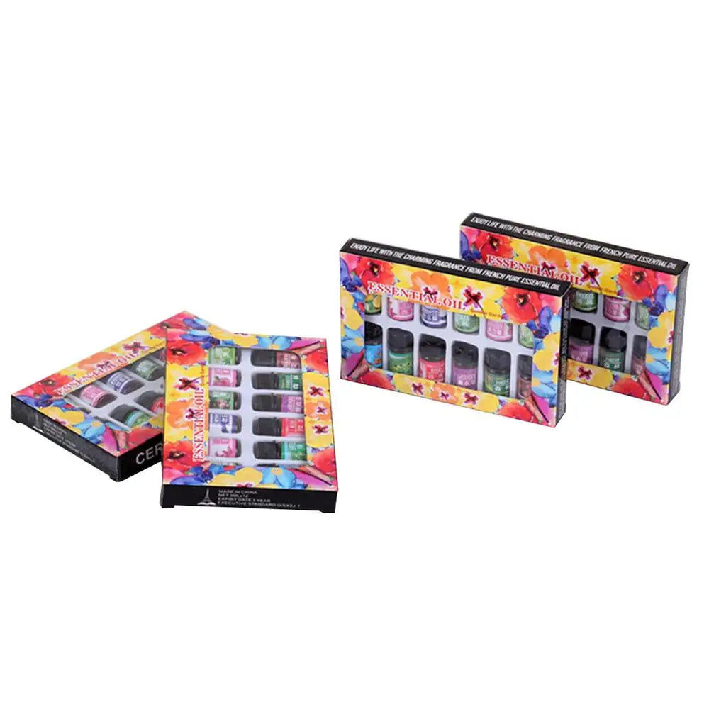 Essential Oil Set 12-bottle 3ML/0.13oz Defuse Essential Oils Water-soluble Natural Essential Oils For Diffuser Humidifier