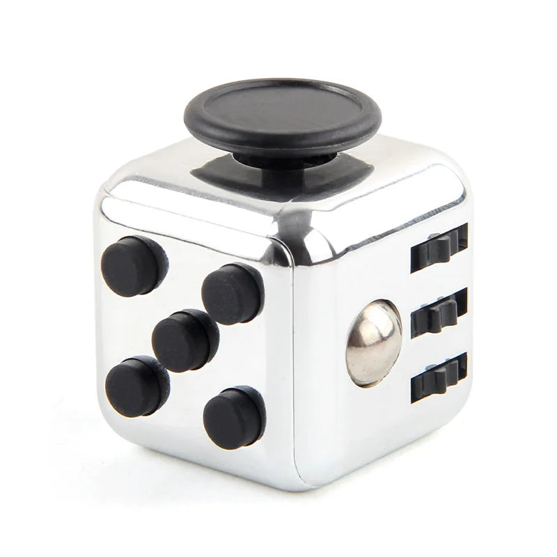 Fidget Cube with Click, Twist, Push, Spin and Texture