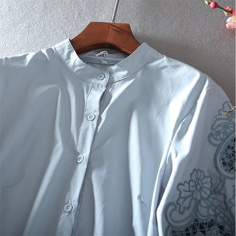 Pure Cotton Embroiderd Blouse