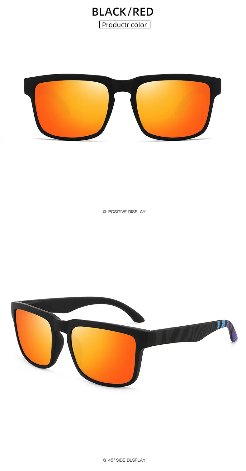 Polarized Fishing Sunglasses Men Driving Running Golf Cycling Sunglasses UV400 Protection Square Night Vision Glasses Wholesale