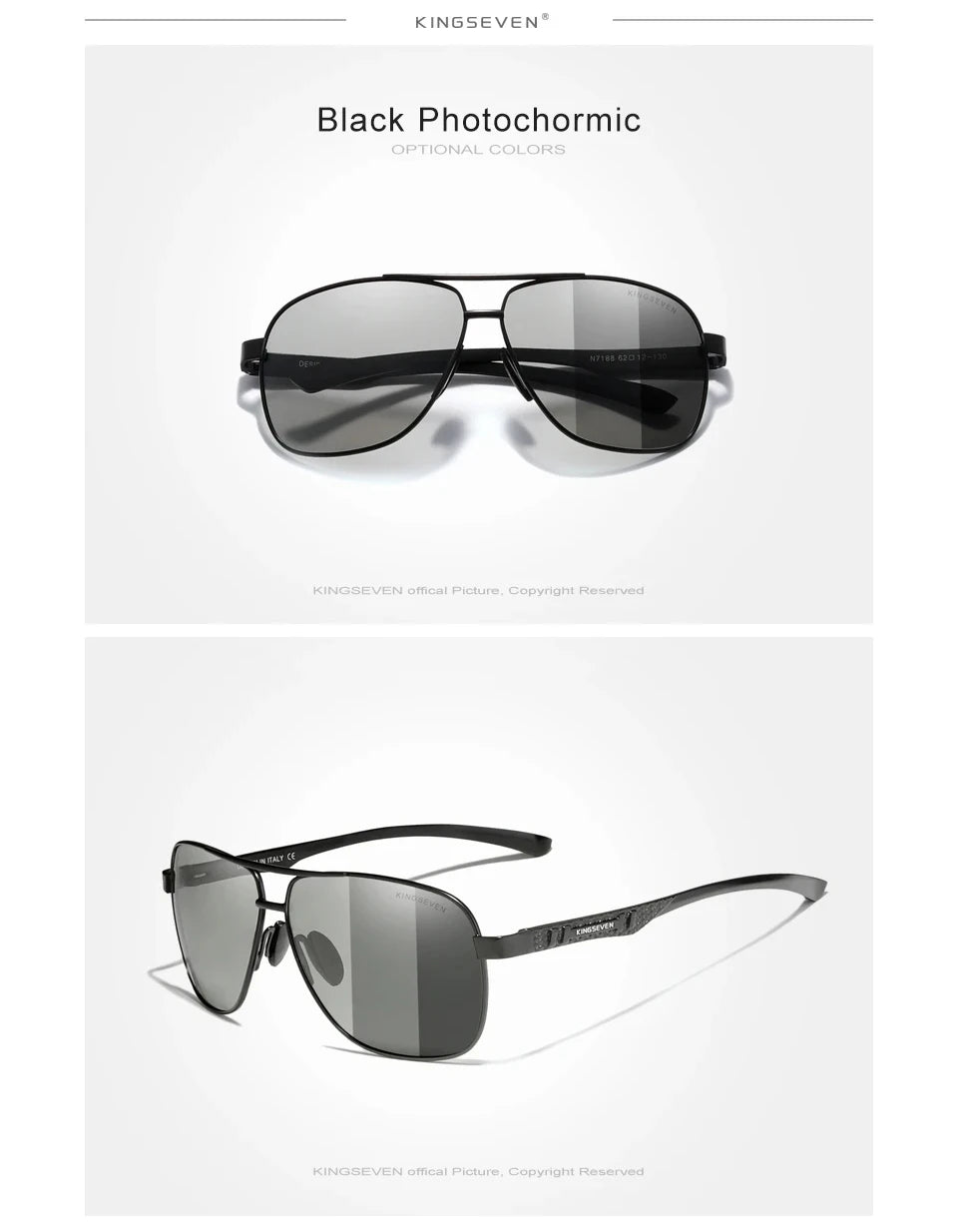 KINGSEVEN Polarized Aluminum Sunglasses
