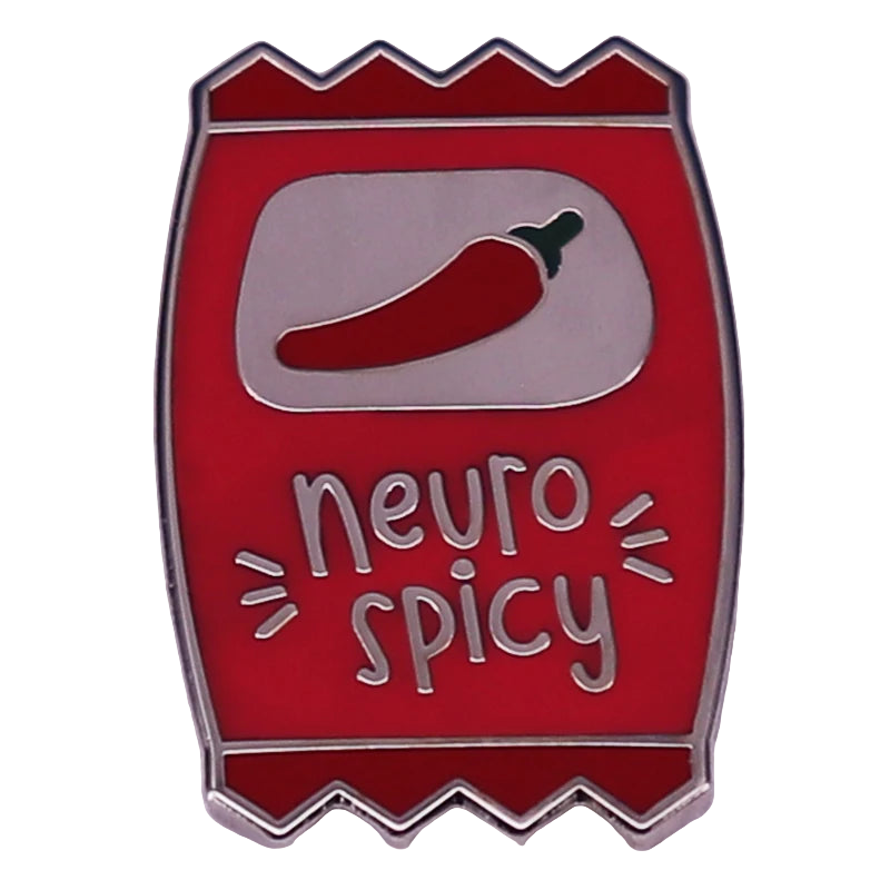 Neuro Spicy Sauce Packet Enamel Pin