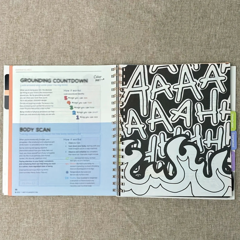 Productivity Spiral Planner, Motivational Task Organizer, Efficiency Tool, Paper-Based Task Management Notebook