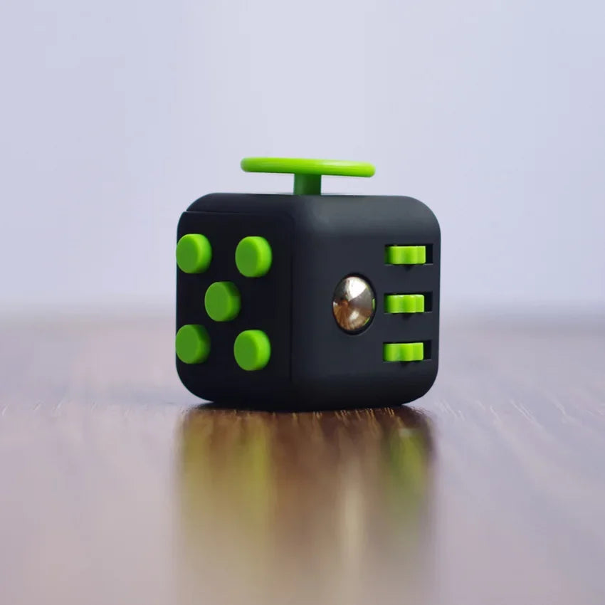 Fidget Cube with Click, Twist, Push, Spin and Texture